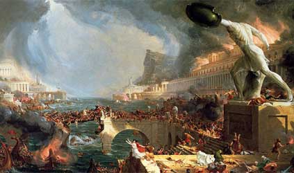 The Course of Empire Destruction - Thomas Cole