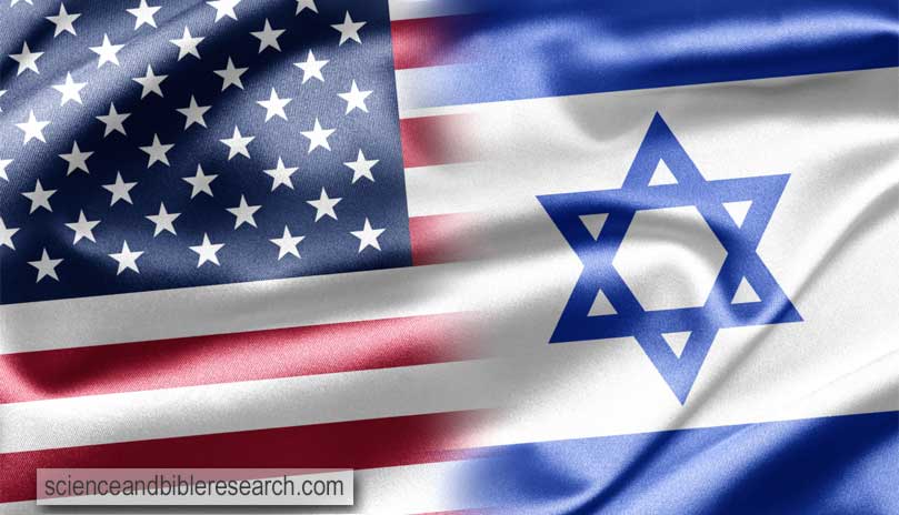 American flag with Israeli flag (artist unknown)